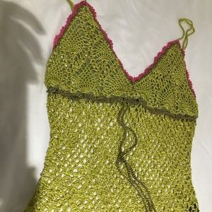 Betsey Johnson crochet tank